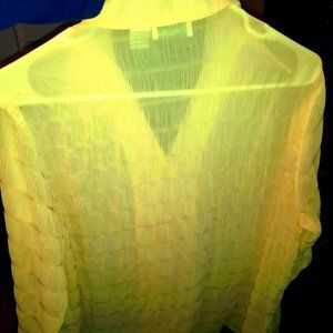 yellow see through shirt